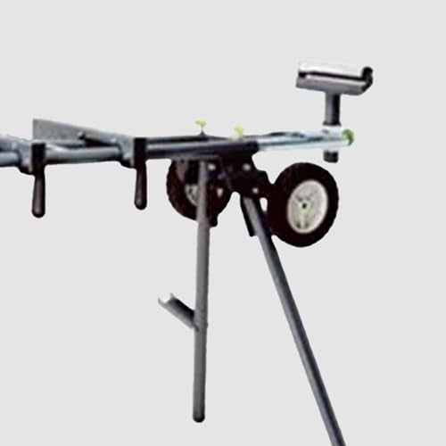 Master Mechanic Lightweight Adjustable Folding Miter Saw Stand with 300 Pound Maximum Load Capacity and Wheels for Easy Transport, Black INTRADIN (SHANGHAI) IMPORT & EXPORT
