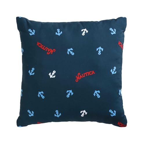Nautica Kids - Finnian Whales Navy Twin Comforter Set, 3-Piece Bedding with Matching Shams & Throw Pillow, Kids Home Decor, Oeko-Tex Certified Nautica