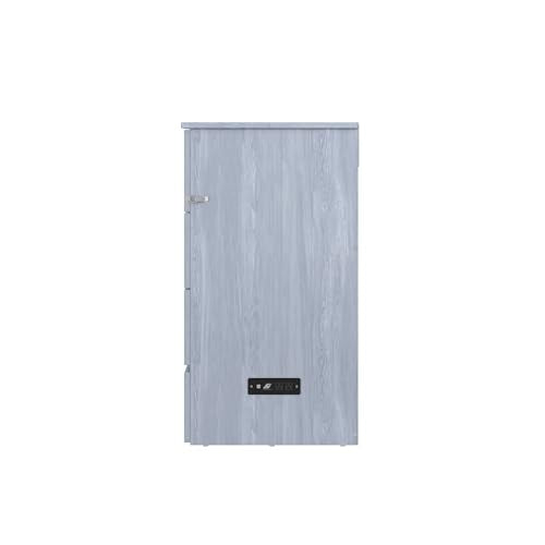 AFI, Northfield Murphy Bed Chest Twin XL with 6" Mattress, Storage Drawer & Built-in USB Charger, Driftwood AFI