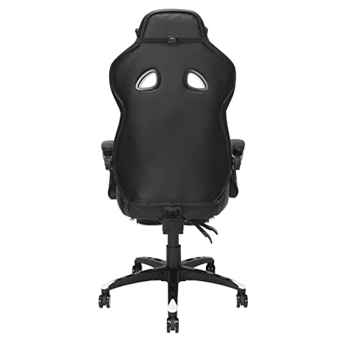 RESPAWN 110 Pro Gaming Chair - Gaming Chair with Footrest, Reclining Gaming Chair, Video Gaming Computer Desk Chair, Adjustable Desk Chair, Gaming Chairs For Adults With Headrest Pillow - White RESPAWN