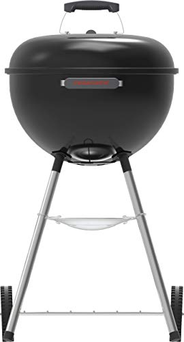 Megamaster Premium Charcoal Grill, 18" Heavy Duty Charcoal Kettle Grill, Outdoor Cooking, Camping Patio, Backyard, Tailgating, Black Megamaster