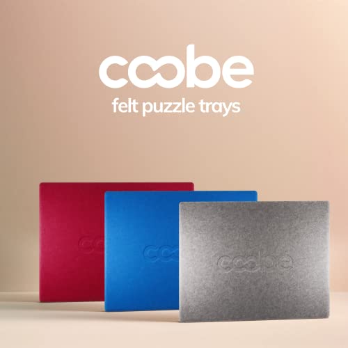 1000 Piece Jigsaw Puzzle Boards Portable, Puzzle Mat with Cover, Lightweight Puzzle Tray Storage System, Felt Puzzle Table Top by Coobe (Gray) Coobe