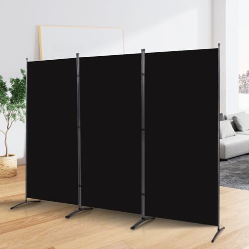 Room Divider Folding Privacy Screens, Portable Room Divider Panel 3 Panel Partition Room Dividers Screen Freestanding Room Partitions and Dividers Fabric Dividers for Room Separation YASRKML
