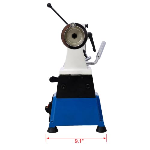 Wood Lathe - 10" x 18" Benchtop Wood Lathe Machine with 5 Variable Speeds 500/750/1150/1800/3200RPM | 1/2HP Multifunctional Power Wood Lathe Mini Wood Turning Lathe for Woodworking Woodturning Arbacipher