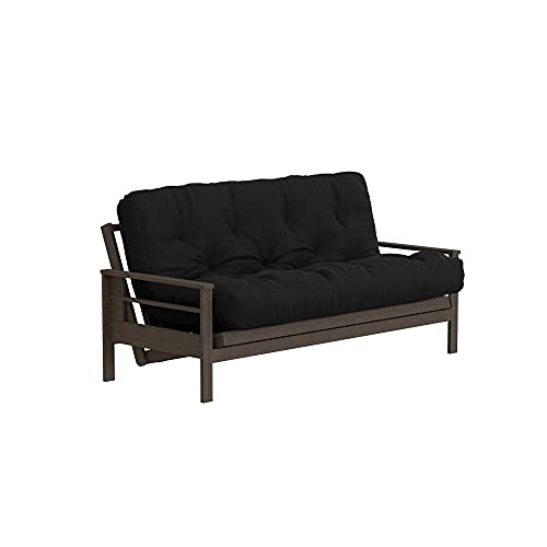 Royal Sleep Products by The Futon Factory 8 inch Memory Foam Futon Mattress - Cover - Size - CertiPUR Certified Foams - Made in The USA (Frame Not Included) (Black, Full) Royal Sleep Products