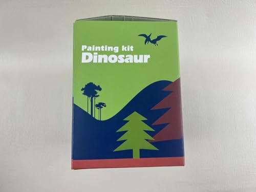 whatstem 3D Dinosaurs Painting Kit with 12 Dinos for Kids Age 3-15, Arts and Crafts Kits Drawing Toys with Dinosaurs Set Creativity Gifts for Boys and Girls whatstem