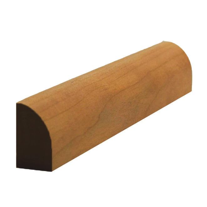 EWBS11 Baseboard Shoe Quarter Round and Doorstop, 1/2" x 3/4", Cherry, 94" Newmouldings