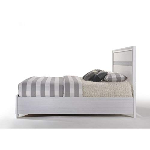 Acme Naima Queen Wooden Storage Bed in White ACME Furniture
