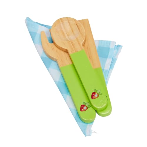 Bluey - Dine in with Bluey Set, 32-Piece Wooden Toy Set with Magic Asparagus, Plates, Utensils & More, Perfect for Role-Play & Imaginative Fun, FSC-Certified, Suitable for 3 Years & Up BLUEY