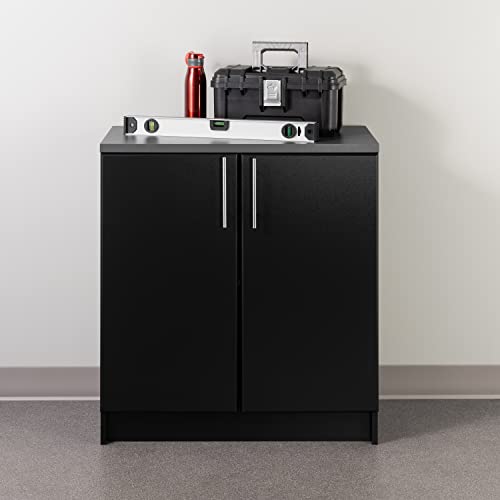 Prepac Elite 32" Black Storage Cabinet with Adjustable Shelf Prepac