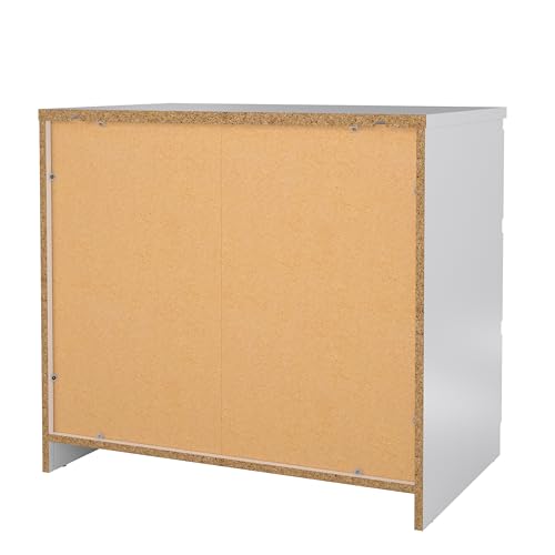 Tvilum Scottsdale 3 Drawer Chest in White High Gloss Tvilum