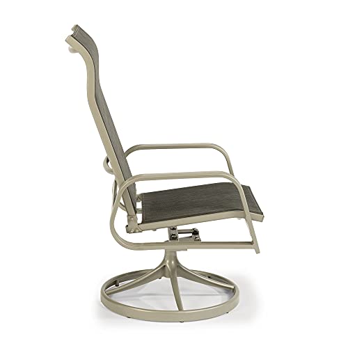 Homestyles Captiva Gray Outdoor Swivel Rocking Chair homestyles