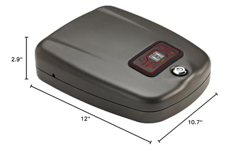Hornady Rapid Safe 2600 KP – Portable Gun Safe for Firearms – RFiD Safe for Fast, Multiple Method Entry – Includes Rapid Safe, RFiD Wristband, Key Fob, 2 Decals, 2 Barrel Keys and Security Cable Hornady