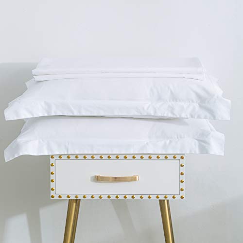 SUSYBAO White Duvet Cover Twin 100% Cotton 2 Pcs Set 1 Single Duvet Cover with Zipper Ties 1 Pillow Sham Soft Hotel Collection Bedding Set SUSYBAO
