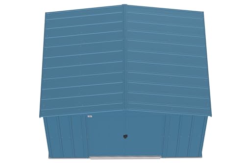 Arrow Classic Steel Storage Shed, 10x8, Blue Grey Arrow