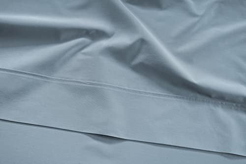 LANE LINEN Twin Bed Sheet Set – 450 Thread Count 100% Long Staple Cotton, Naturally Cooling & Soft, 15” Deep Pocket Fully Elasticized Fitted Sheet, Luxury Hotel Bedding, French Blue LANE LINEN