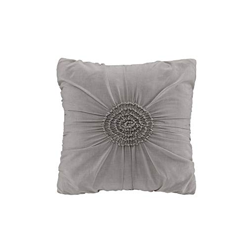 Madison Park Daybed Cover Set-Trendy Design All Season Luxury Bedding with Bedskirt, Matching Shams, Decorative Pillow, Medallion Tufted Dark Grey 75"x39" 6 Piece Madison Park