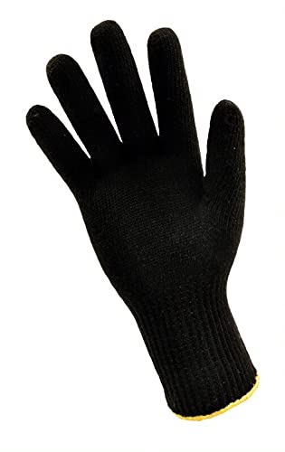 G & F 1916 Heat Resistant Beauty Gloves for Curling and Flat Iron, Black, Sold by 1 Piece G & F PRODUCTS