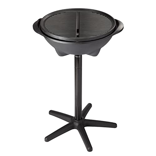 Cuisinart Indoor/Outdoor Electric Grill, 2-in-1 Portable BBQ with Non-Stick Cooking Surface, Adjustable Heat, Stand/Tabletop Options for Cookouts, Barbecues and Small Spaces, No Tools Required Cuisinart