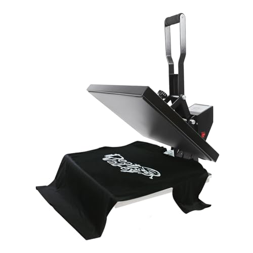 Heat Press Machine, 1400W Clamshell Digital Sublimation Printer, Digital Control Heat Transfer Machine with Adjustable Pressure & Handle for Producing Advertisements LKOBERTF