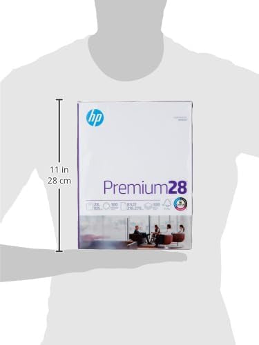 HP Printer Paper | 8.5 x 11 Paper | Premium 28 lb | 1 Ream - 500 Sheets | 100 Bright | Made in USA - FSC Certified | 205200R HP