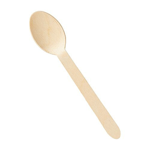 Perfect Stix 6.25" Wooden Cutlery Spoons- Pack of 250ct,Light Brown Perfect Stix