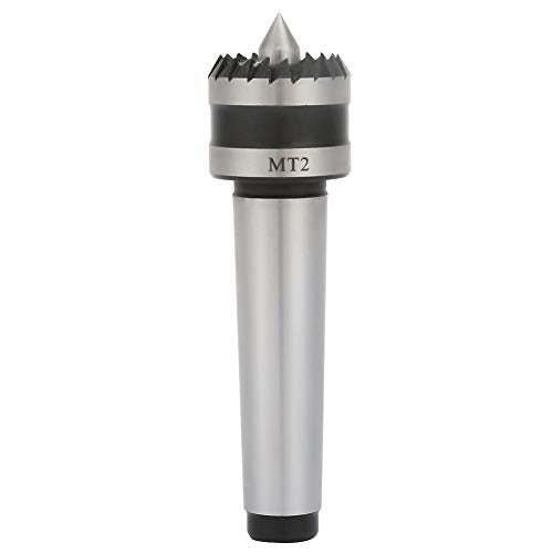 MT1 Wood Turning Tool,Heavy Duty Bearing Tailstock Wood Metal Lathe Live Center,Multitooth Wood Lathe Drive Center Spring Point(A) Jectse