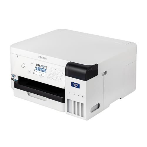 EPSON SureColor F170 Dye-Sublimation Printer (C11CJ80201) Bundle with Ethernet Cable, USB Cable, Fiber Cloth