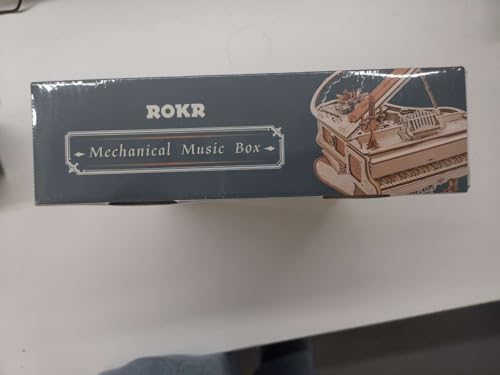 ROKR 3D Wooden Puzzles for Adults 223pcs Piano Model Kit 1:20 Scale Building Puzzles Wooden Music Box Unique Gift for Men Women Hobbies for Birthday Christmas ROKR