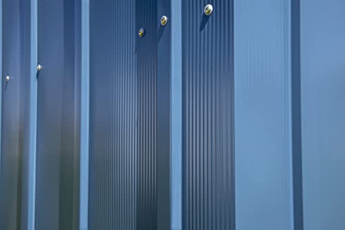 Arrow Classic Steel Storage Shed, 10x4, Blue Grey Arrow Shed