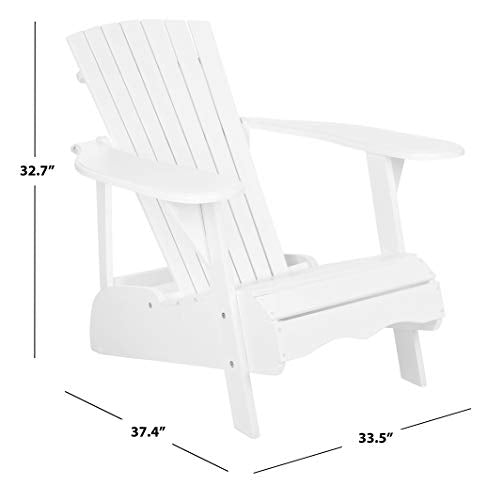 Safavieh Patio Collection Hampton Adirondack Acacia Wood Chair Safavieh