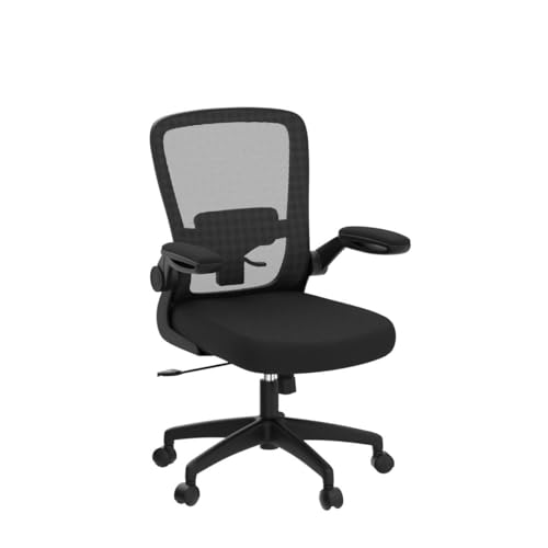 FelixKing Office Chair, Ergonomic Desk Chair Breathable Mesh Chairs Adjustable High Back Lumbar Support Flip-up Armrests, Executive Rolling Swivel Comfy Computer Chairs Home Office Black FelixKing