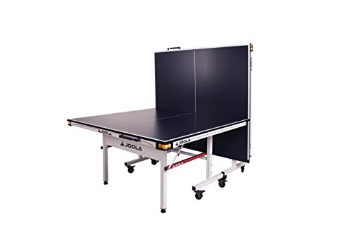 JOOLA Rally TL Professional MDF Indoor Ping Pong Table w/ Quick Clamp Table Tennis Net & Post Set - 10 Minute Easy Assembly - Corner Ball Holders - Tournament Quality - Includes Playback Mode JOOLA