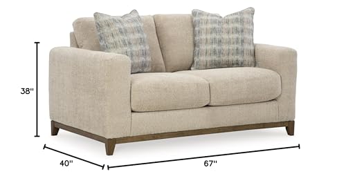Signature Design by Ashley Parklynn Classic Loveseat for Living Room, Beige Signature Design by Ashley