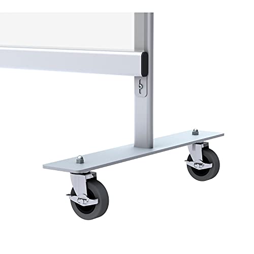 Global Industrial 72"W x 72"H Mobile Clear Room Divider Global Industrial