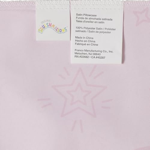 Squishmallows Bedding Silky Satin Standard Beauty Silky Satin King Size Pillowcase Cover 20x36 for Hair and Skin, (Officially Licensed Product) Franco