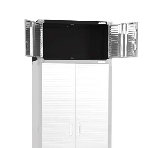 UltraHD Locking Steel Cabinet Stacker, Black 18" Wx36 Wx90.5 H Seville Classics