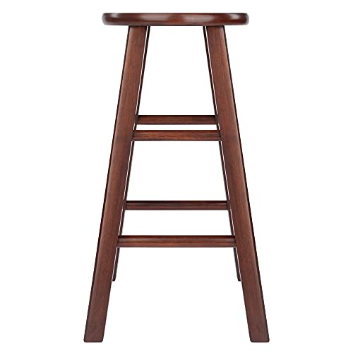 Winsome Wood Element Counter Stools, 2-Pc Set, Walnut, 24 Winsome