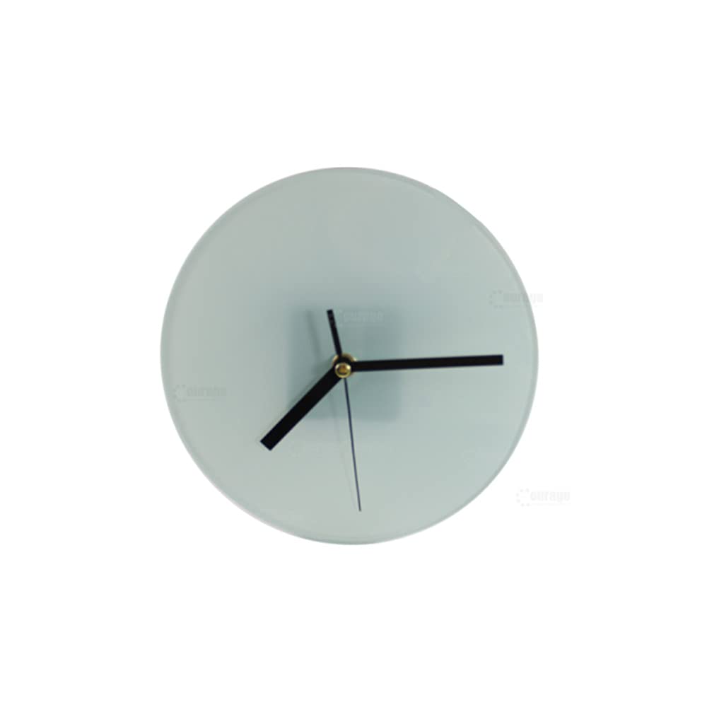MELDIKISO 20PCS 7.8" Glass Photo Frame, Round Clock Sublimation Blank Bulk, Glossy Picture Frame for Heat Press DIY Print MELDIKISO