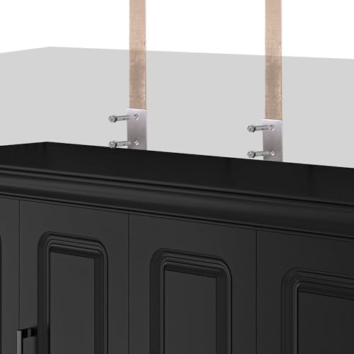 CFITCER Murphy Bed Full - Space Saving Wall Murphy Bed Full Convertible Hidden Bed for Small Apartments, Guest Rooms, Home Offices and Dens.(Mattress not Included) (Black) CFITCER