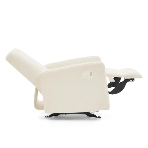 Delta Children Dove Recliner Chair – Manual Recliner with 2 Positions and Glide Motion - Greenguard Gold Certified, Pearl Boucle
