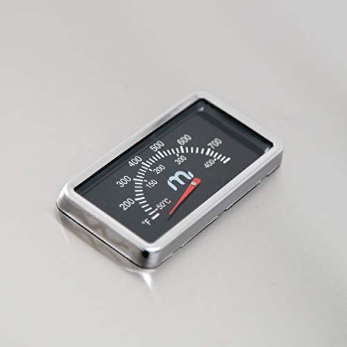 Megamaster 2-Burner Propane Barbecue Gas Grill with Foldable Side Tables, Perfect for Camping, Outdoor Cooking, Patio, Garden Barbecue Grill, 28000 BTUs, Silver and Black, 720-0864MA Megamaster