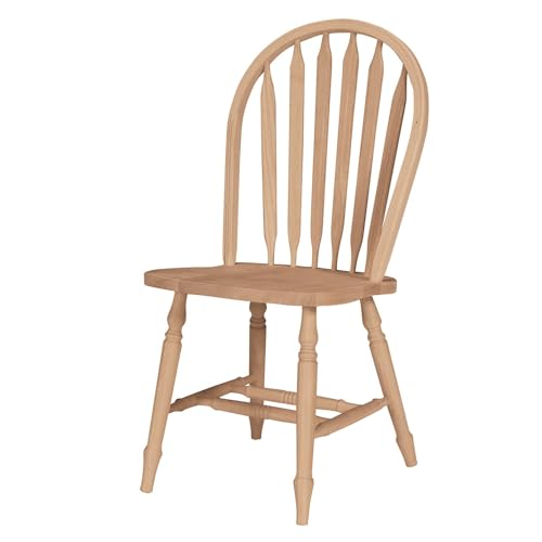 International Concepts Windsor Arrow Back Chair, Unfinished IC International Concepts