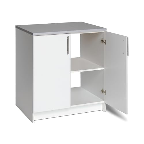 Prepac Elite 32" White Storage Cabinet with Adjustable Shelf - Versatile Base Cabinet for Any Room Prepac