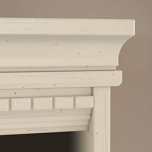 Bush Business Furniture Fairview 5-Shelf Adjustable Bookcase in Antique White Bush Business Furniture