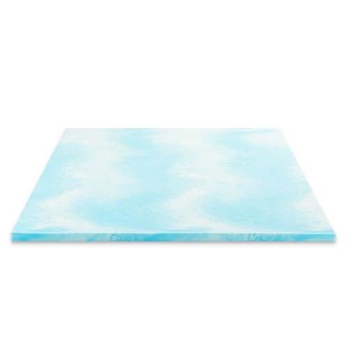 Best Price Mattress 2 Inch Swirl Gel AeroBreeze Cooling Air Flow Memory Foam Mattress Topper, Dorm Essentials, Twin Best Price Mattress