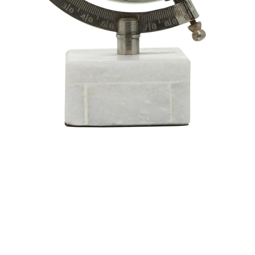 Deco 79 Marble Globe with Marble Base, 6" x 5" x 9", White Deco 79