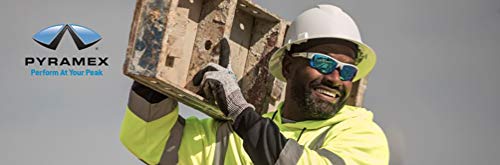 Pyramex Ridgeline Full Brim Hard Hat 4 Point Ratchet Vented Matte Black Graphite Pattern Ridgeline