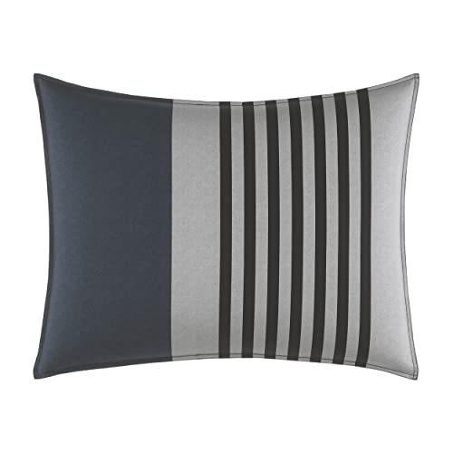 Nautica - Twin Duvet Cover Set, Cotton Reversible Bedding with Matching Sham, Casual Home Decor (Rendon Charcoal, Twin) Nautica