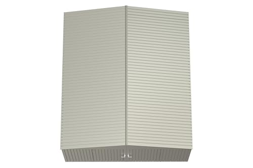 Arrow Shed Elite 14' x 16' Tall Outdoor Steel Storage Shed with High Gable and Lockable Doors Storage Building, Cool Grey Arrow